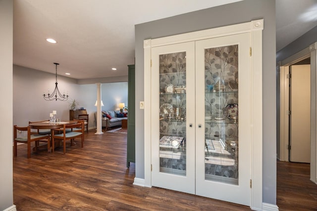 2513 Aspen Ln SW, Rochester, MN 55902 - doorway featuring recessed lighting and dark wood-style flooring