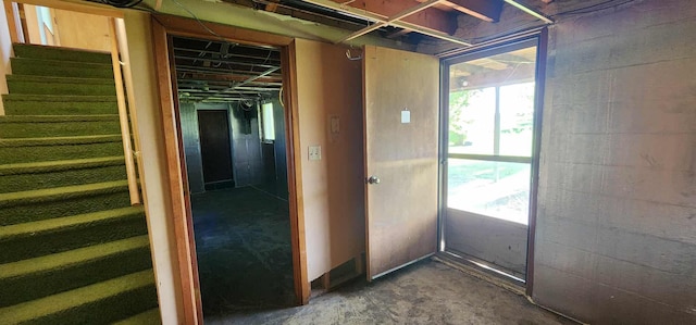 410 Wedgewood Rd, Albert Lea, MN 56007 - basement featuring stairway and plenty of natural light
