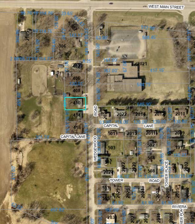 410 Wedgewood Rd, Albert Lea, MN 56007 - aerial view of property's location