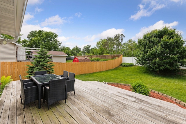 1039 Briar Creek Rd, Eagan, MN 55123 - deck with outdoor dining area