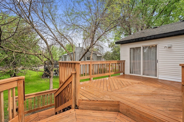 15110 Ute St NW, Ramsey, MN 55303 - deck with a yard