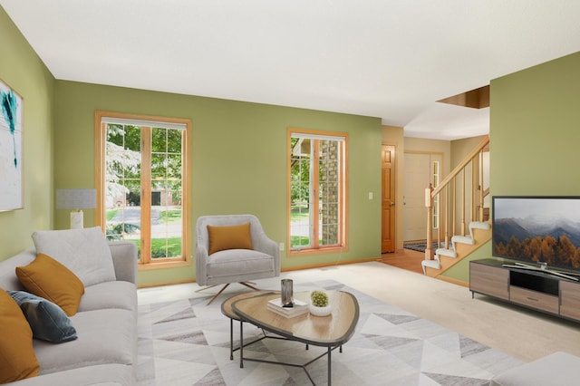 13638 43rd St NE, Saint Michael, MN 55376 - living room with stairway