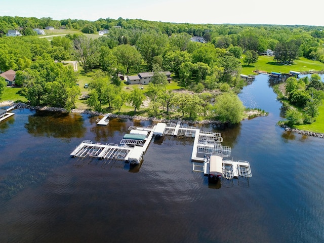 2908 Crestwood Dr NE, Alexandria Twp, MN 56308 - drone / aerial view of a nearby body of water and a forest