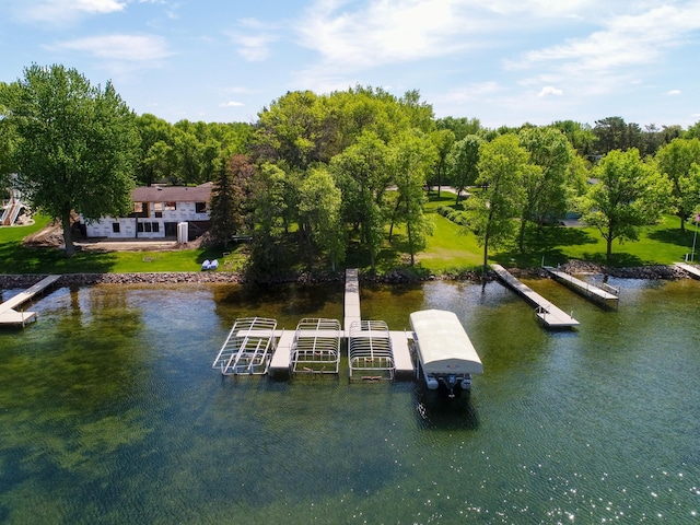2908 Crestwood Dr NE, Alexandria Twp, MN 56308 - dock featuring a water view