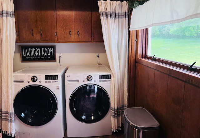 5117 Clear Spring Rd, Minnetonka, MN 55345 - washroom featuring independent washer and dryer and cabinet space
