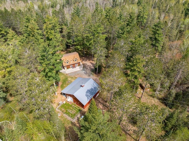 25 Maki Rd, Esko, MN 55733 - aerial view of property and surrounding area featuring a heavily wooded area