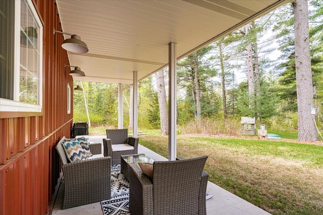 25 Maki Rd, Esko, MN 55733 - view of patio featuring an outdoor hangout area