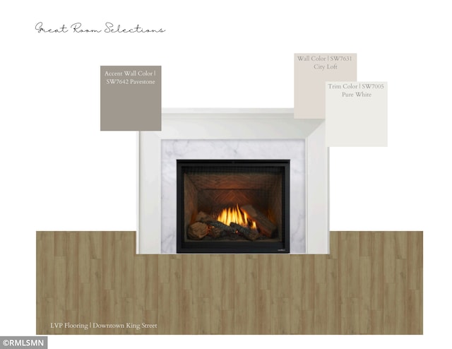 10101 Blackmoor Rd, Woodbury, MN 55129 - detailed view of a high end fireplace