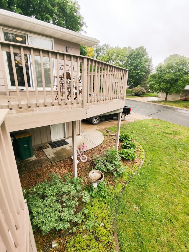 620 Maple St, Dassel, MN 55325 - wooden deck featuring a yard