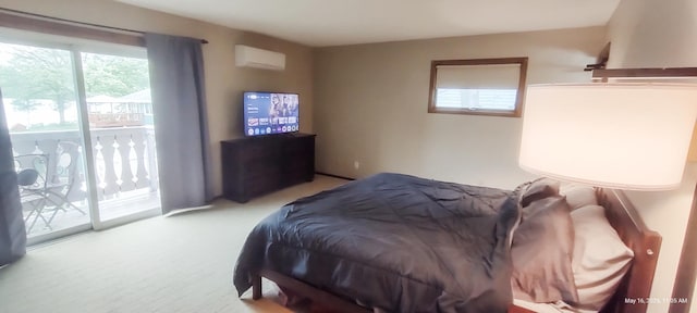 620 Maple St, Dassel, MN 55325 - bedroom with access to exterior and a wall mounted AC