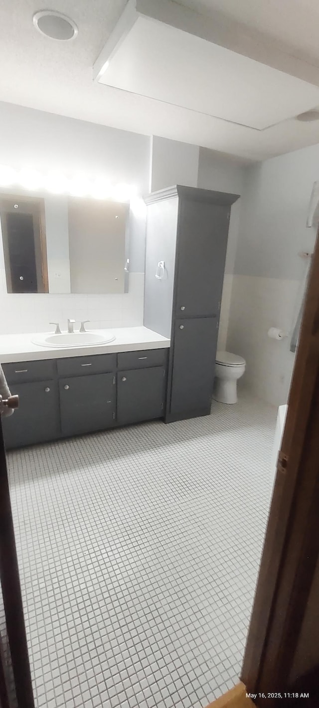 620 Maple St, Dassel, MN 55325 - bathroom with vanity and toilet
