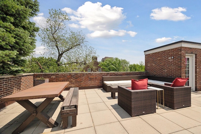 1785 Dupont Ave S, Minneapolis, MN 55403 - view of patio featuring outdoor lounge area and outdoor dining space