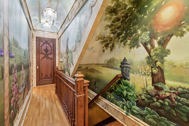 8 Grove St Unit 8B, Minneapolis, MN 55401 - entrance foyer featuring wood finished floors and a chandelier