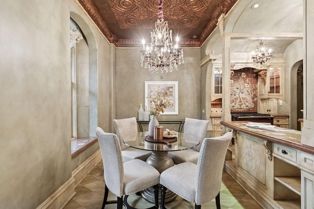 8 Grove St Unit 8B, Minneapolis, MN 55401 - dining space with a chandelier and arched walkways