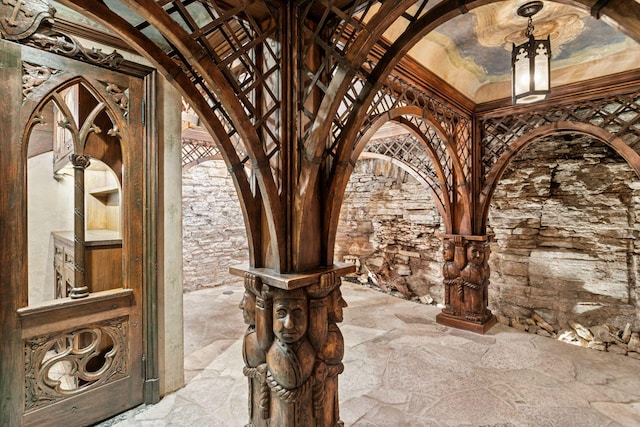 8 Grove St Unit 8B, Minneapolis, MN 55401 - wine room with stone floors and arched walkways