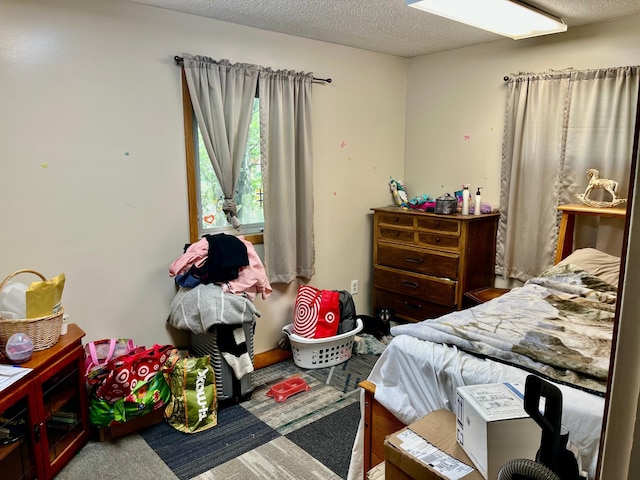 409 14th Ave, Grand Rapids, MN 55744 - bedroom with carpet floors and a textured ceiling