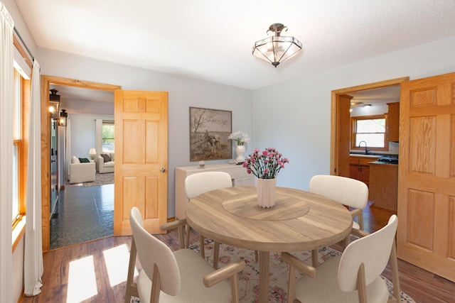 761 Country Lakes Dr, Lino Lakes, MN 55014 - dining space with wood finished floors