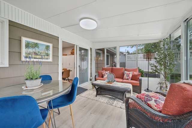 3807 Independence Ave N, New Hope, MN 55427 - sunroom / solarium featuring outdoor lounge area and outdoor dining area