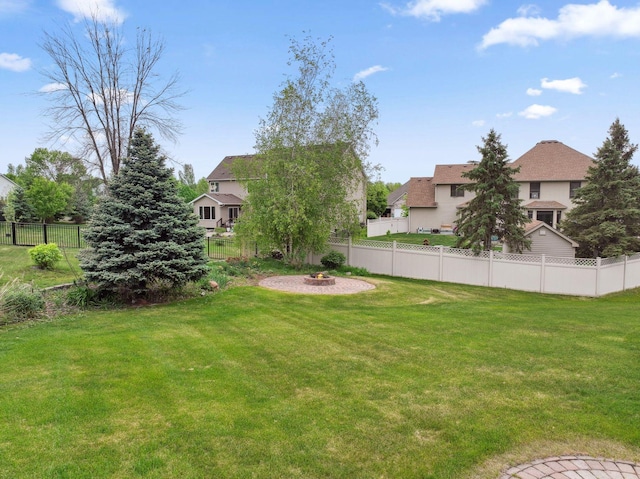 3613 Clare Downs Path, Rosemount, MN 55068 - view of yard featuring a fire pit and a residential view