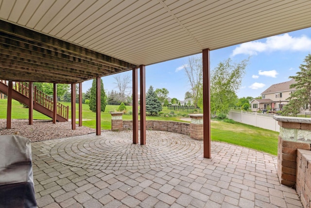 3613 Clare Downs Path, Rosemount, MN 55068 - view of patio with grilling area and stairs
