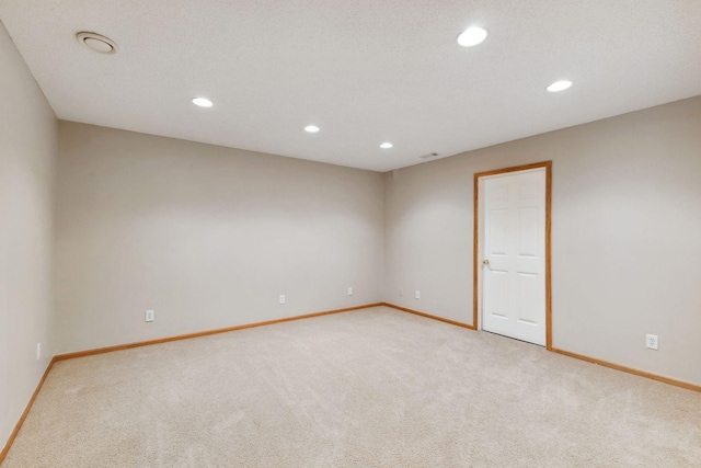 3613 Clare Downs Path, Rosemount, MN 55068 - spare room with light carpet, baseboards, and recessed lighting