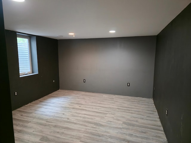 214 Central Ave, Truman, MN 56088 - unfurnished room featuring light wood-style floors and recessed lighting