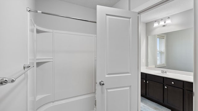 15365 Eagle Creek Way, Apple Valley, MN 55124 - full bath featuring vanity and a textured ceiling
