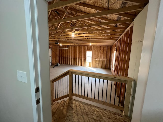 view of below grade area
