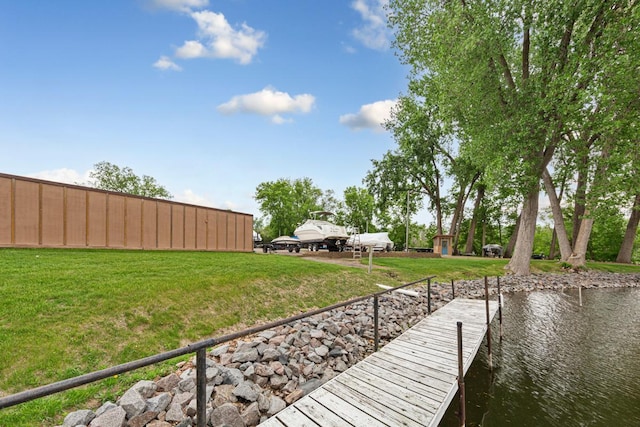 5450 Three Points Blvd Unit 623, Mound, MN 55364 - dock featuring a yard and a water view