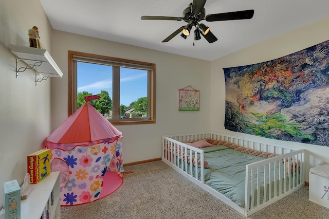 23807 Brendan Way, Rogers, MN 55374 - bedroom featuring carpet floors, baseboards, and a ceiling fan