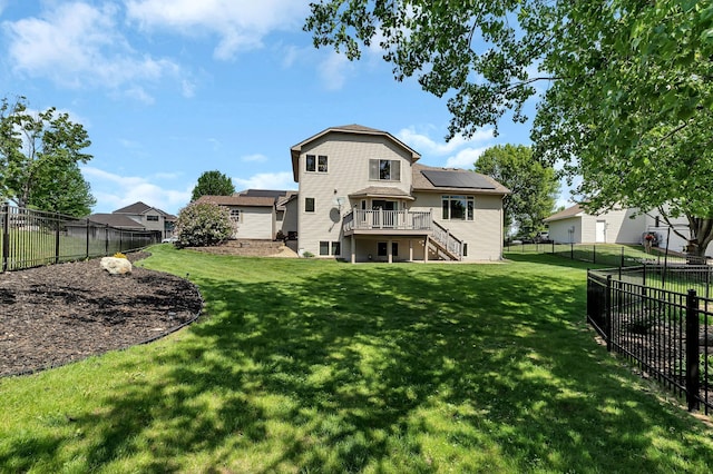 23807 Brendan Way, Rogers, MN 55374 - rear view of house featuring stairway and a wooden deck