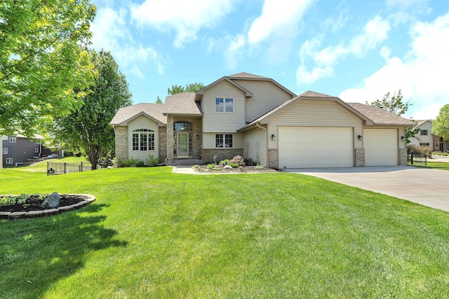 23807 Brendan Way, Rogers, MN 55374 - tri-level home with a garage, concrete driveway, and roof with shingles
