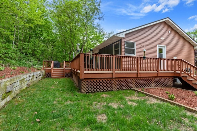 W1618 850th Ave, Spring Valley, WI 54767 - back of house with a yard and a deck