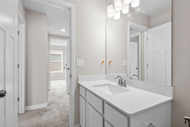 14520 109th Ave N, Maple Grove, MN 55369 - bathroom featuring vanity and recessed lighting