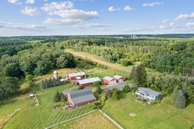 2929 170th St, Frederic, WI 54837 - view of property location with a heavily wooded area and rural landscape