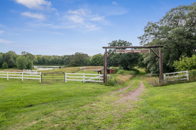 2929 170th St, Frederic, WI 54837 - view of yard with a view of rural / pastoral area and a water view