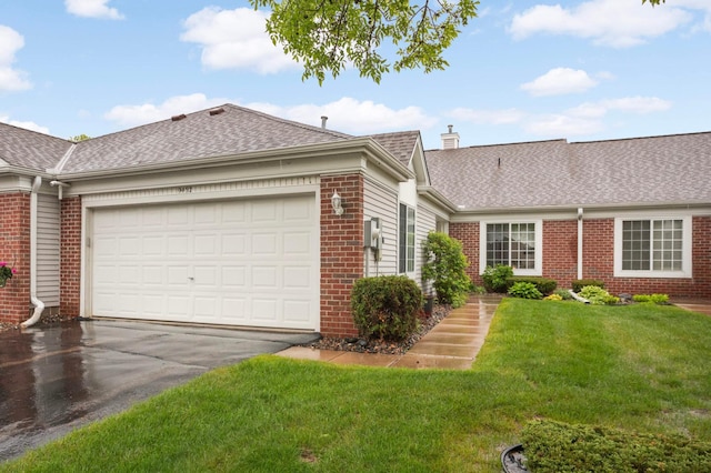 9432 Prairieview Trl N, Champlin, MN 55316 - view of front of property with brick siding, driveway, and a shingled roof