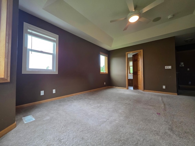 7390 360th St, North Branch, MN 55056 - empty room featuring baseboards, carpet, and a ceiling fan