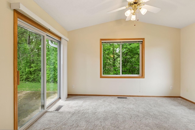 934 105th Ave NW, Coon Rapids, MN 55433 - empty room with healthy amount of natural light, carpet floors, baseboards, and lofted ceiling