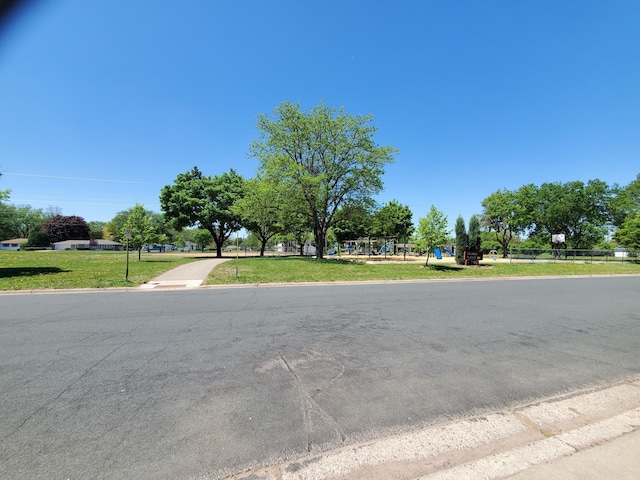 view of asphalt road
