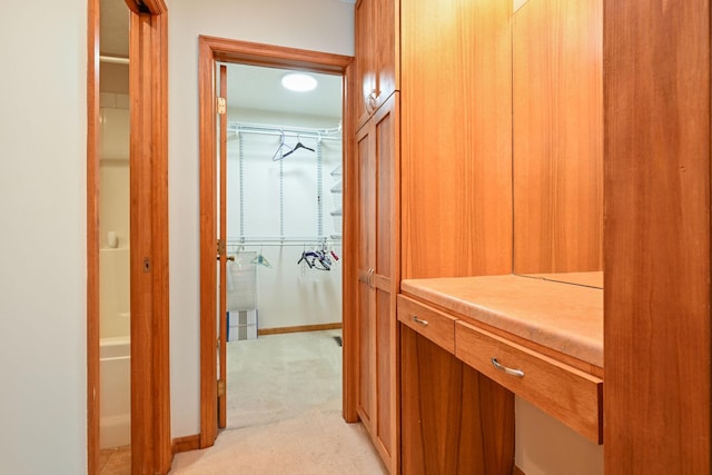 3760 Trenton Ln N, Plymouth, MN 55441 - hallway featuring light carpet
