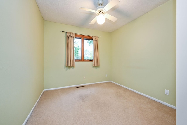 3760 Trenton Ln N, Plymouth, MN 55441 - carpeted empty room with ceiling fan and a textured ceiling