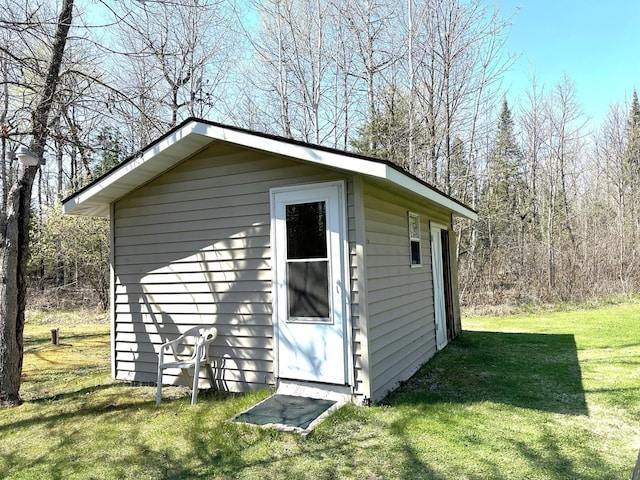 1529 Riddell Rd, Field Twp, MN 55723 - view of outdoor structure featuring an outbuilding
