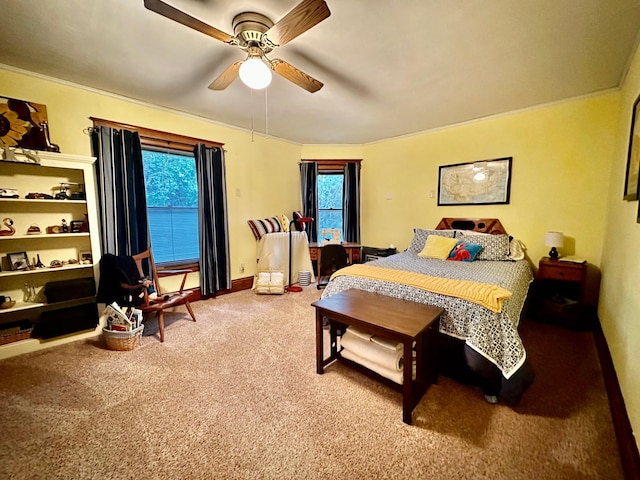 573 Rowland St, Tracy, MN 56175 - carpeted bedroom featuring a ceiling fan and baseboards