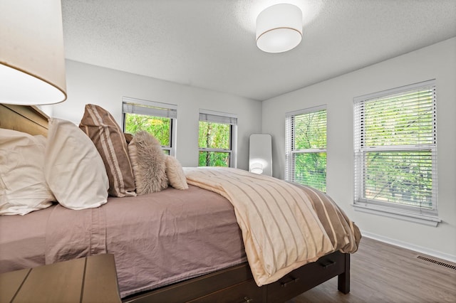 500 2nd St Unit 116, Minneapolis, MN 55401 - bedroom featuring wood finished floors, baseboards, and a textured ceiling