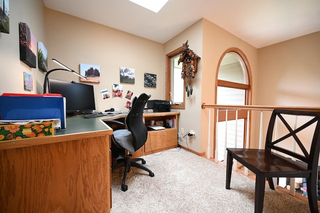 306 Windcrest Ln SE, New Prague, MN 56071 - office area featuring carpet flooring and baseboards