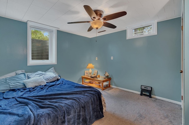 830 Halliday Rd, Saint Cloud, MN 56301 - carpeted bedroom featuring baseboards and ceiling fan