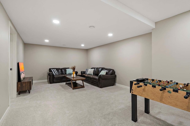 77 Emerson Ave W, West Saint Paul, MN 55118 - game room with carpet flooring, baseboards, and recessed lighting