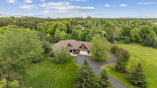 view from above of property