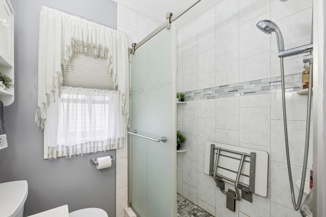 1224 Grotto St N, Saint Paul, MN 55117 - bathroom featuring toilet and a stall shower